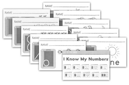I Know My Numbers, Set of 10 Booklets---Preschool
