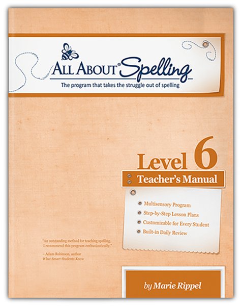 All About Spelling Level 6 Teacher's Manual