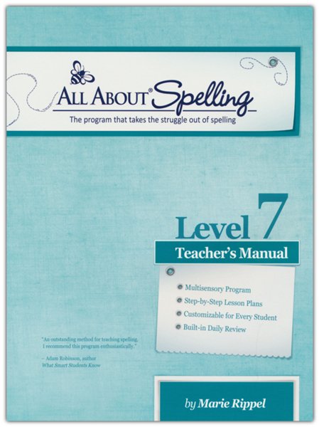 All About Spelling Level 7 Teacher's Manual