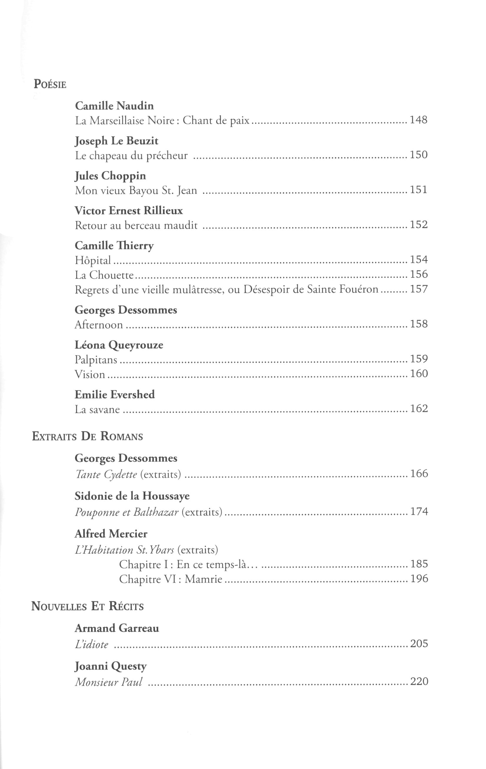 Anthologie de la litt&#233rature louisianaise d�expression fran&#231aise de 1682 &#224 nos jours (Anthology of French-language Louisiana literature)