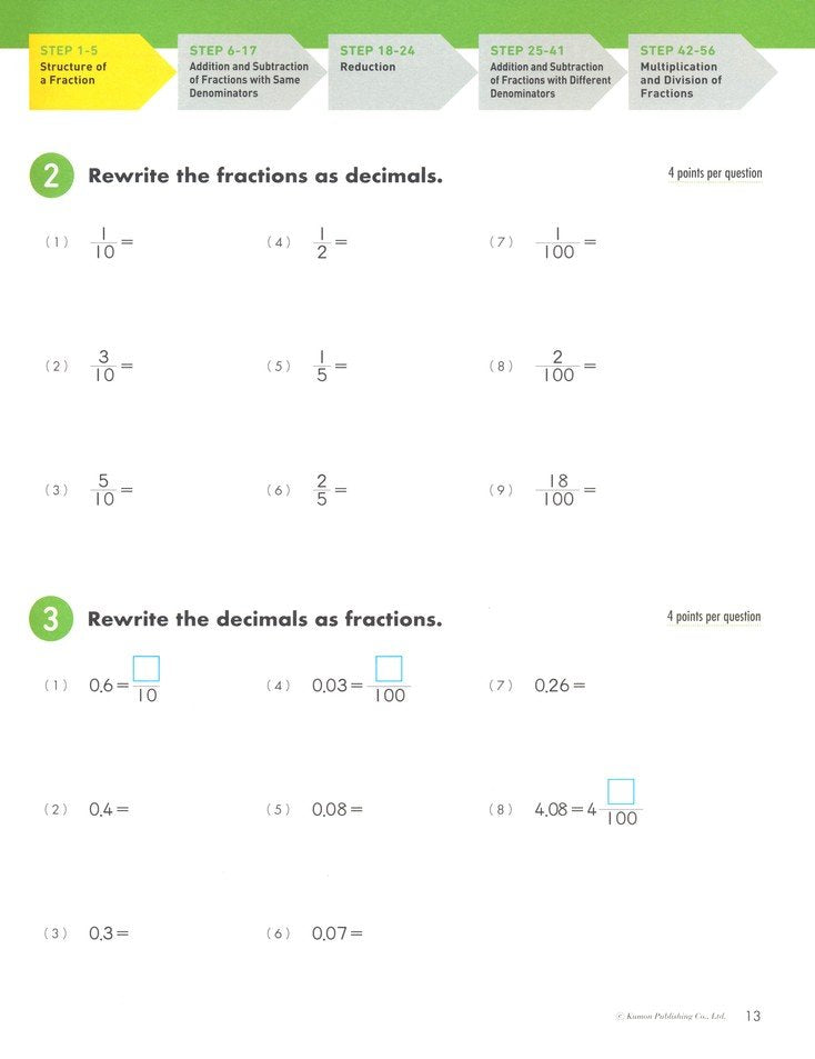 Math Boosters: Fractions, Grades 4-6