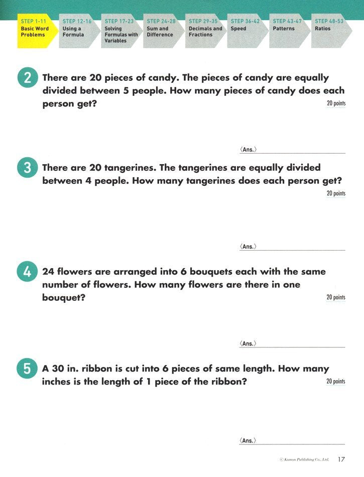 Math Boosters: Word Problems (Grades 3-6)