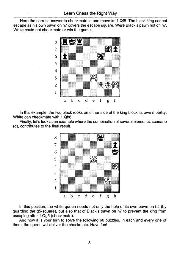 Learn Chess the Right Way: Book 1