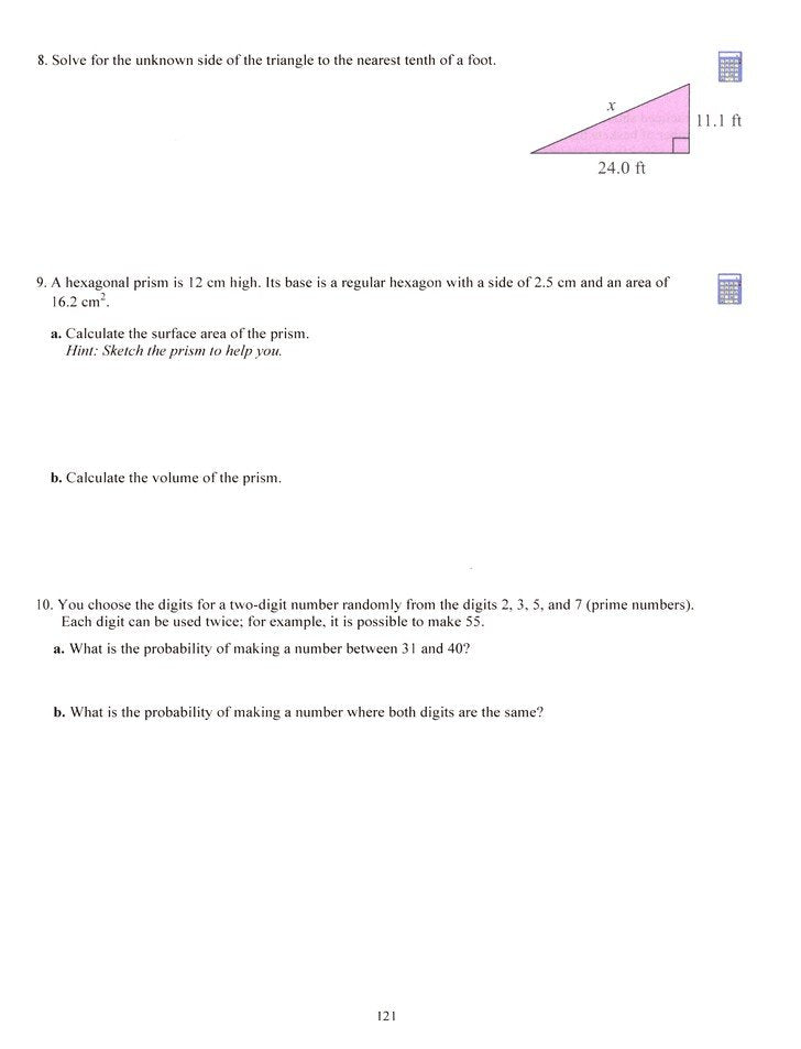 Math Mammoth Grade 7 Review Workbook