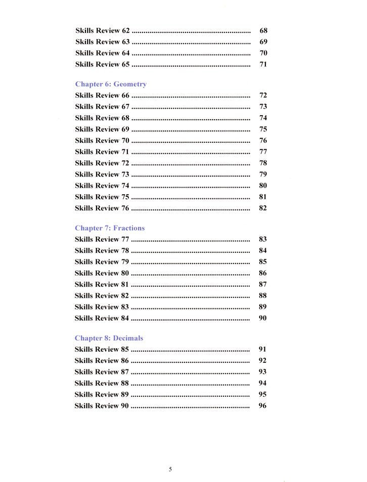 Math Mammoth Grade 4 Skills Review Workbook