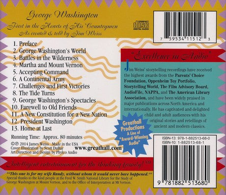 George Washington: First in the Hearts of His  Countrymen CD