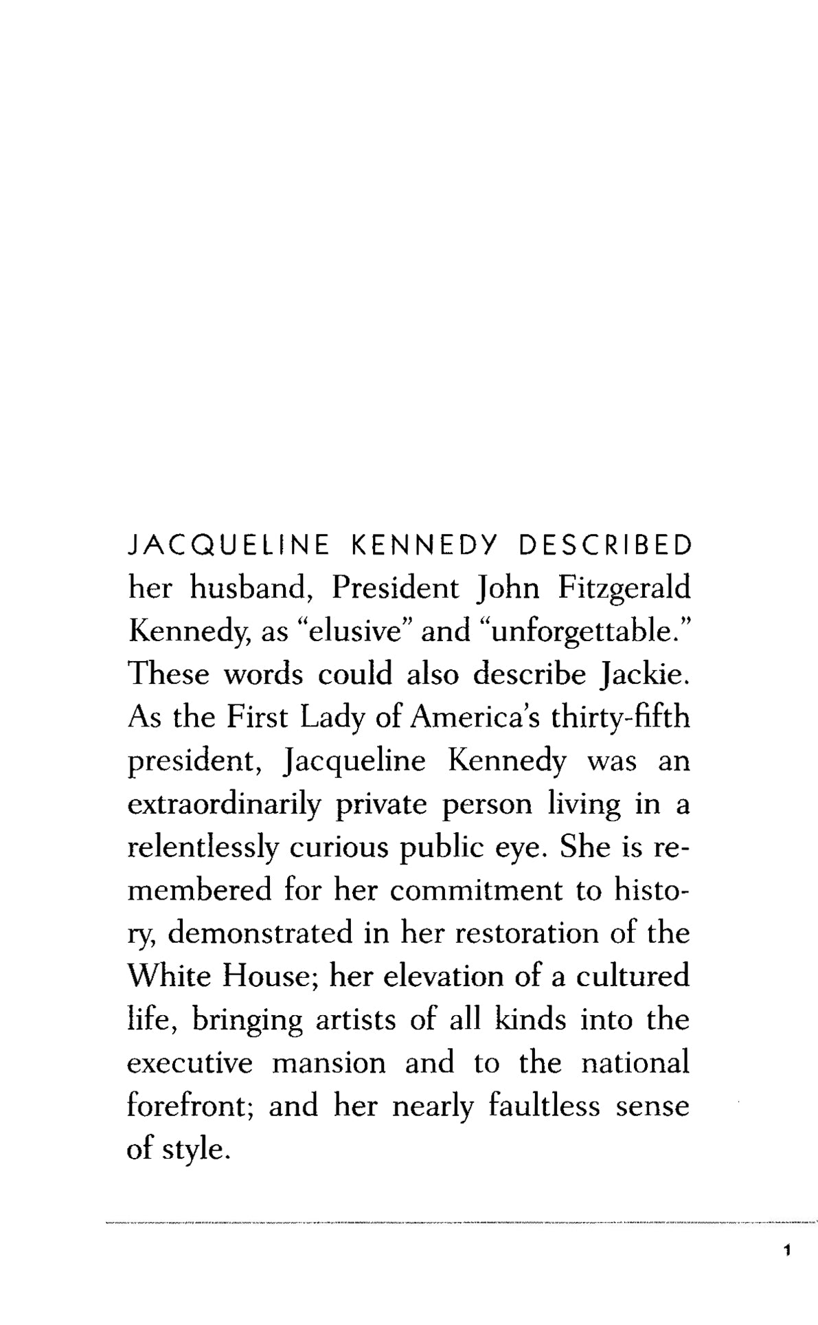 A Short Biography of Jacqueline Kennedy