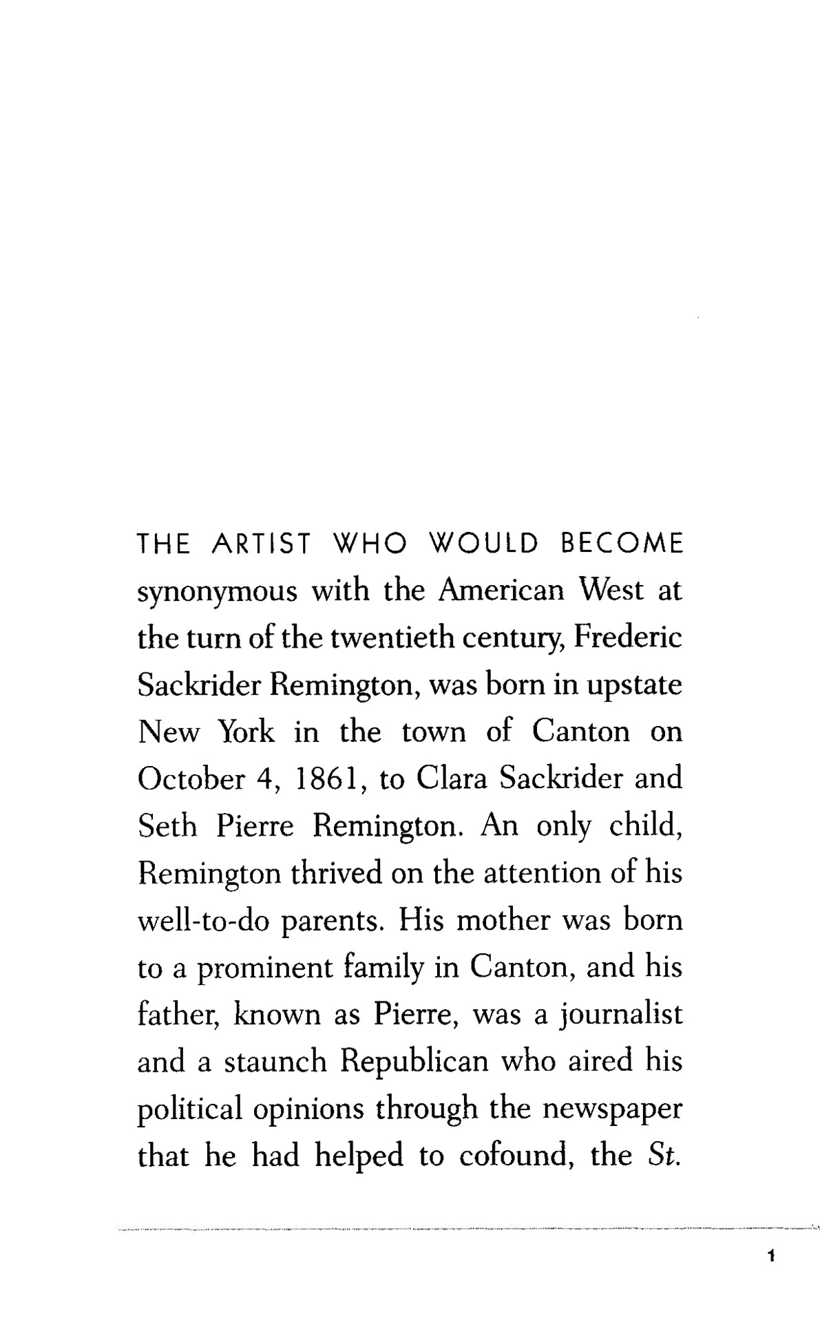 A Short Biography of Frederic Remington