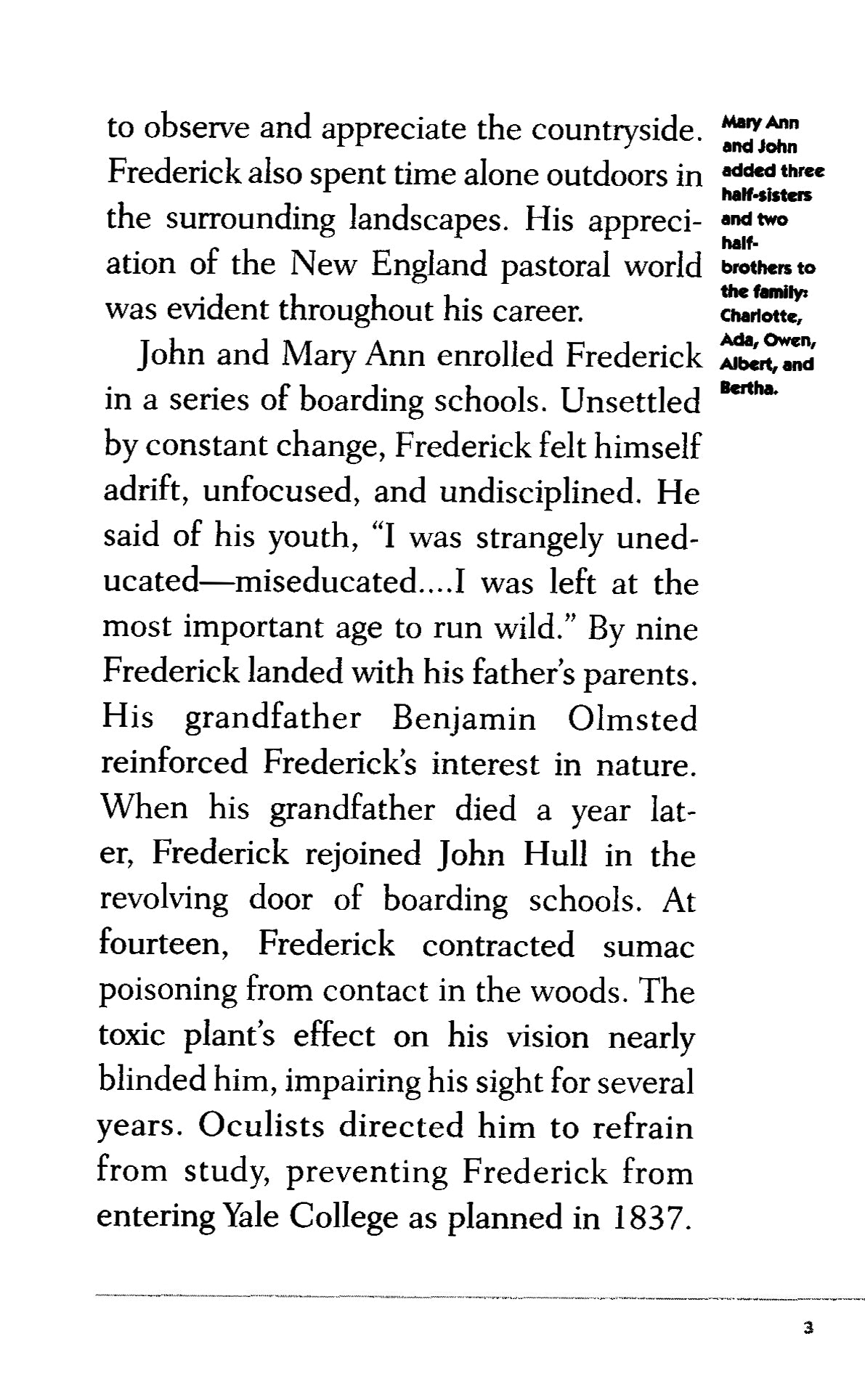 A Short Biography of Frederick Law Olmsted