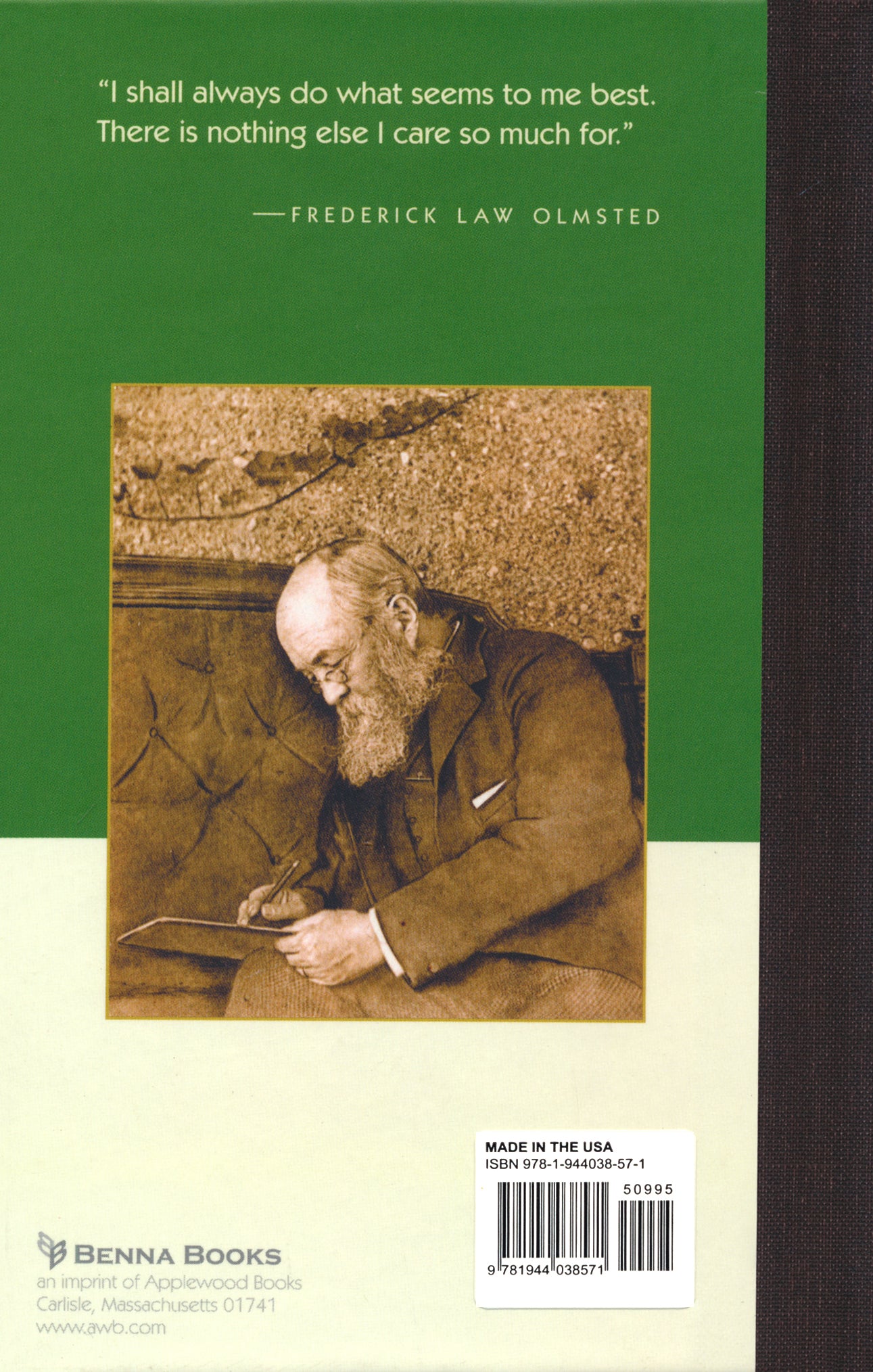 A Short Biography of Frederick Law Olmsted