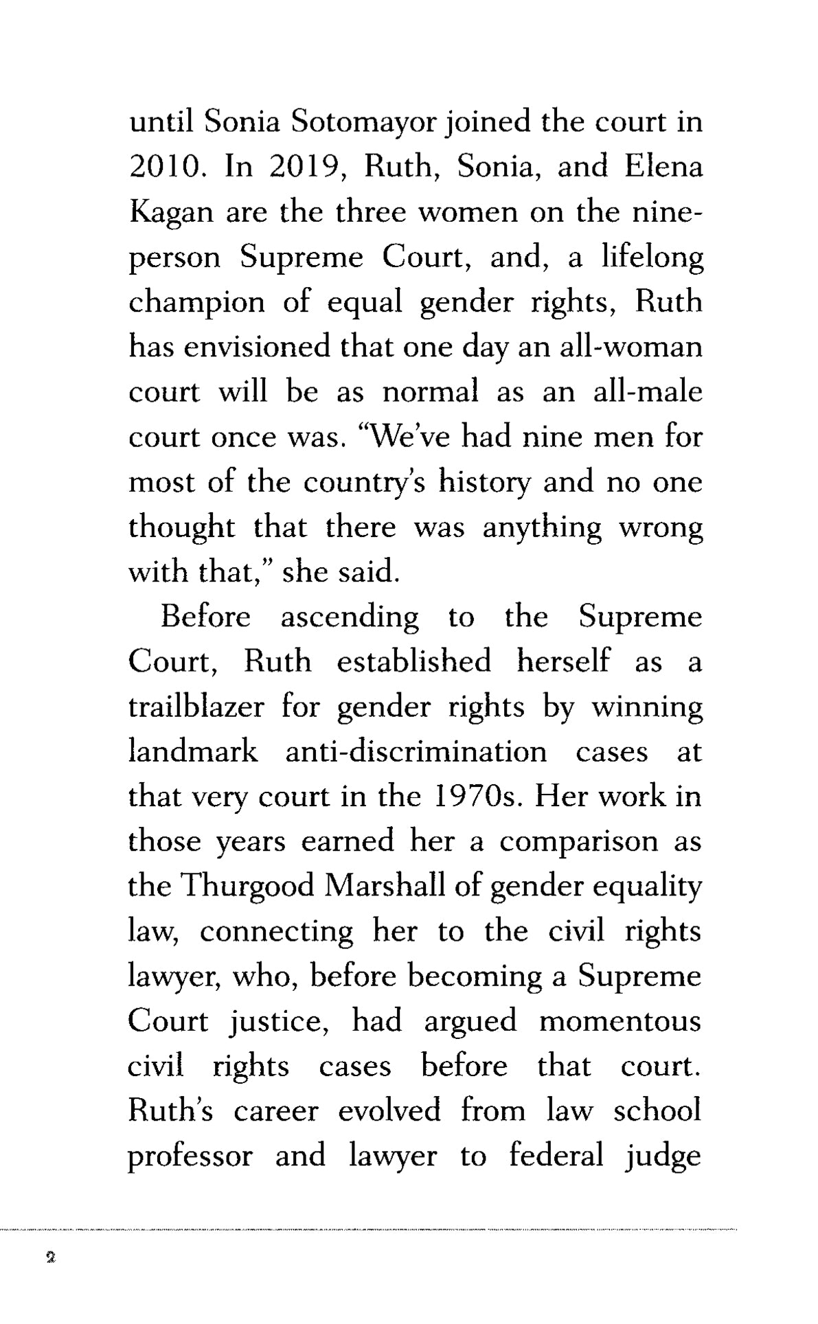 A Short Biography of Ruth Bader Ginsburg