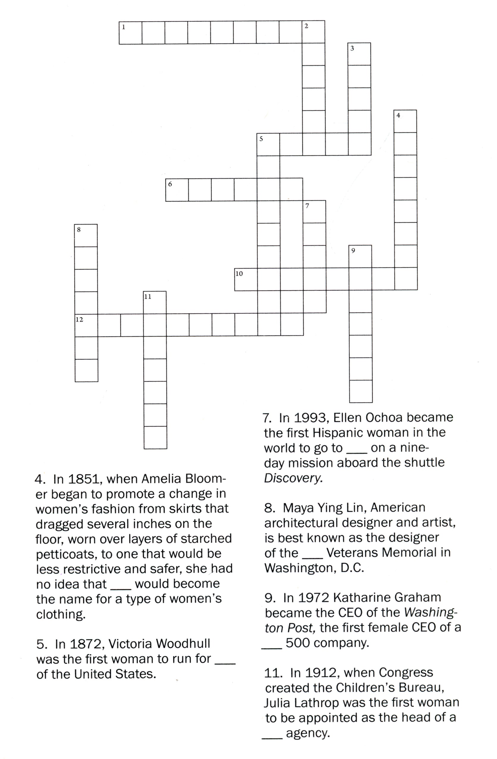 Women's History Puzzle Book