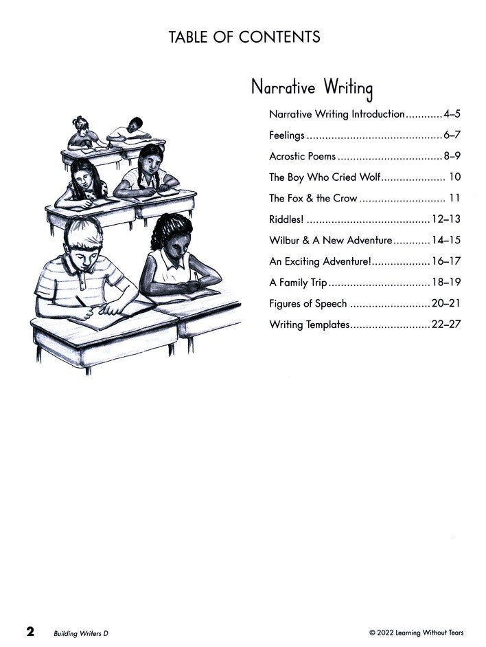 Building Writers Student Workbook D (2022 Edition; Grade 3)