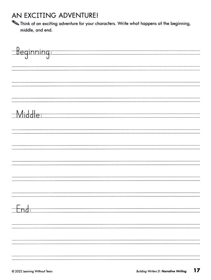 Building Writers Student Workbook D (2022 Edition; Grade 3)