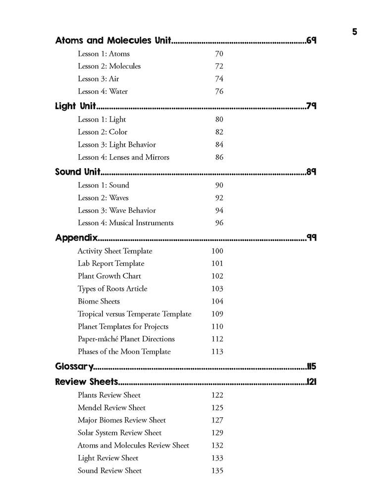 Science Chunks Year A Teacher Guide