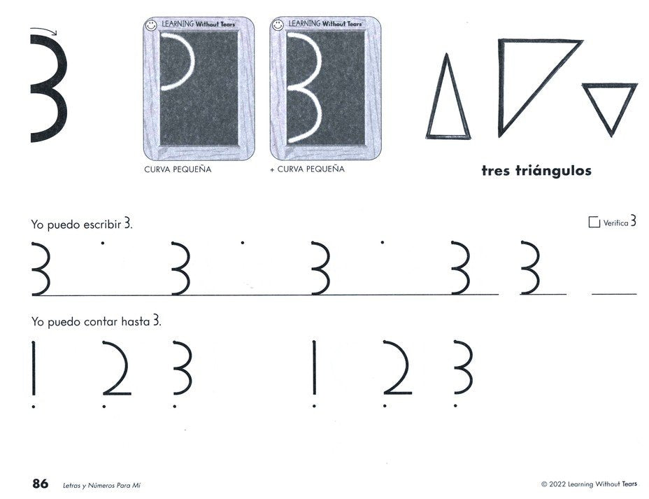 Letras y Numeros Para Mi Student Workbook (Grade K; 2022 Edition)