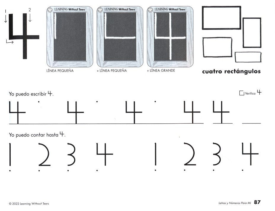 Letras y Numeros Para Mi Student Workbook (Grade K; 2022 Edition)