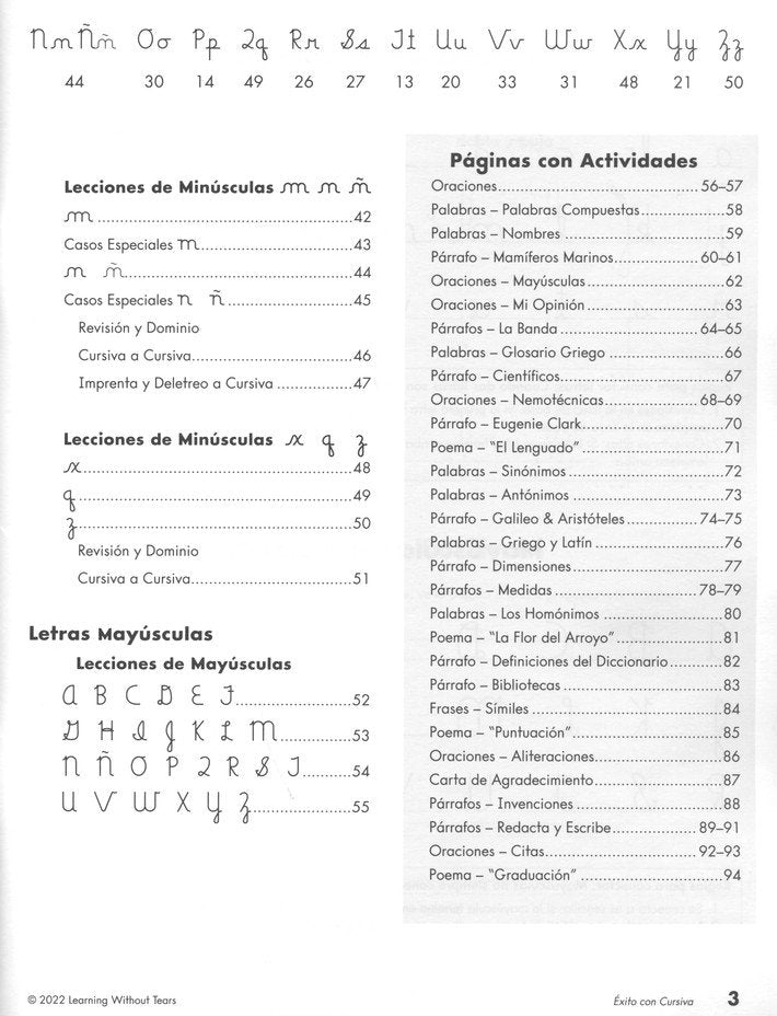 Exilo con Cursiva Student Workbook (Grade 4; 2022 Edition)