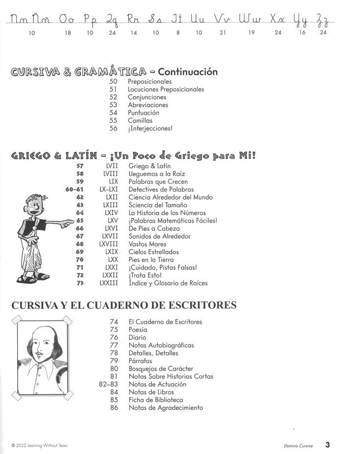 Domino Cursiva Student Workbook (Grade 5; 2022 Edition)