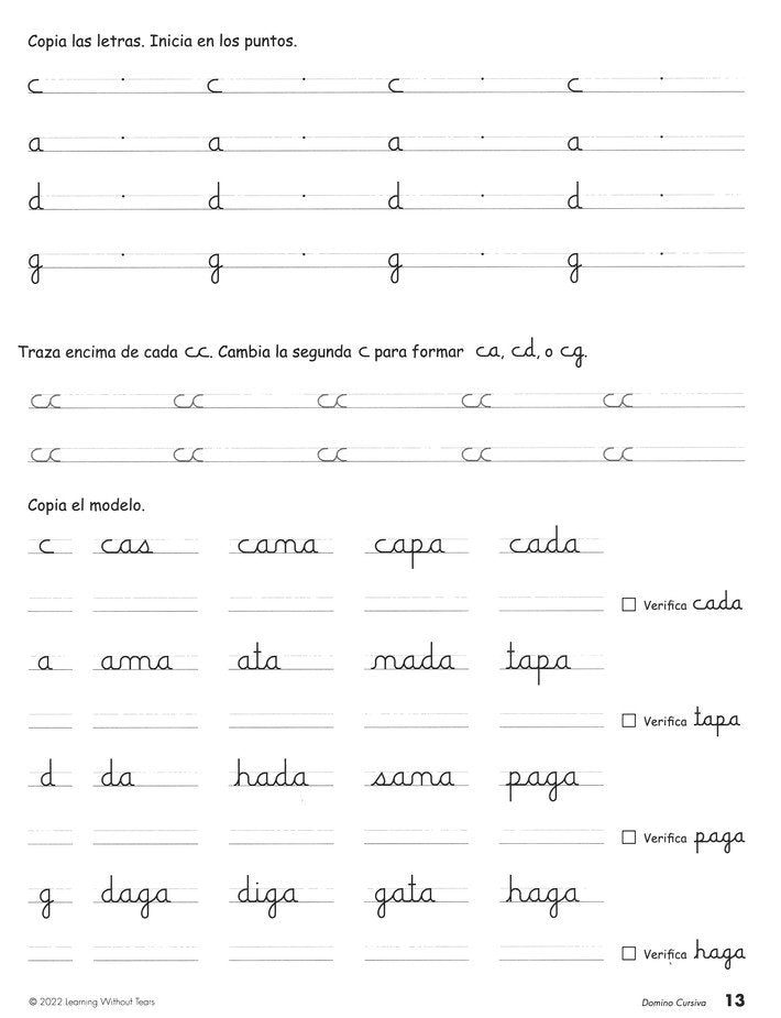 Domino Cursiva Student Workbook (Grade 5; 2022 Edition)