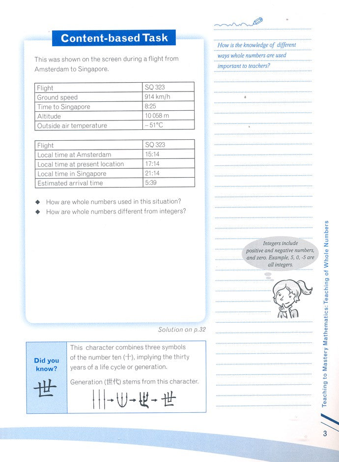 Teaching of Whole Numbers