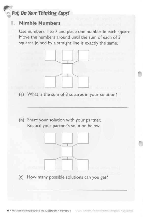 Problem Solving Beyond the Classroom Primary 1