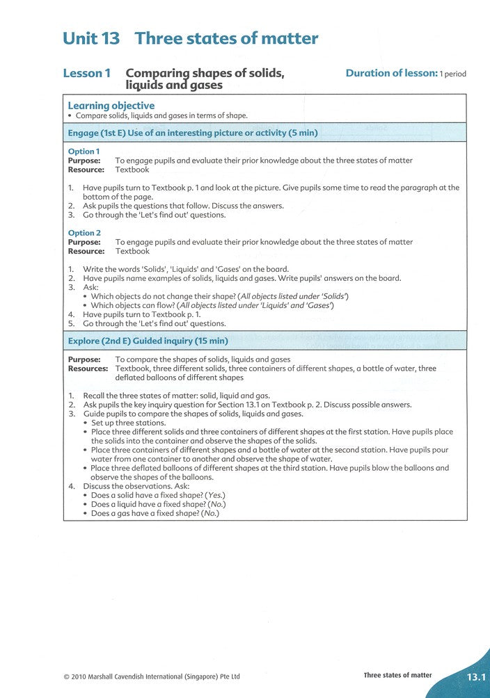 MPH Science International Edition Teacher Guide 4B