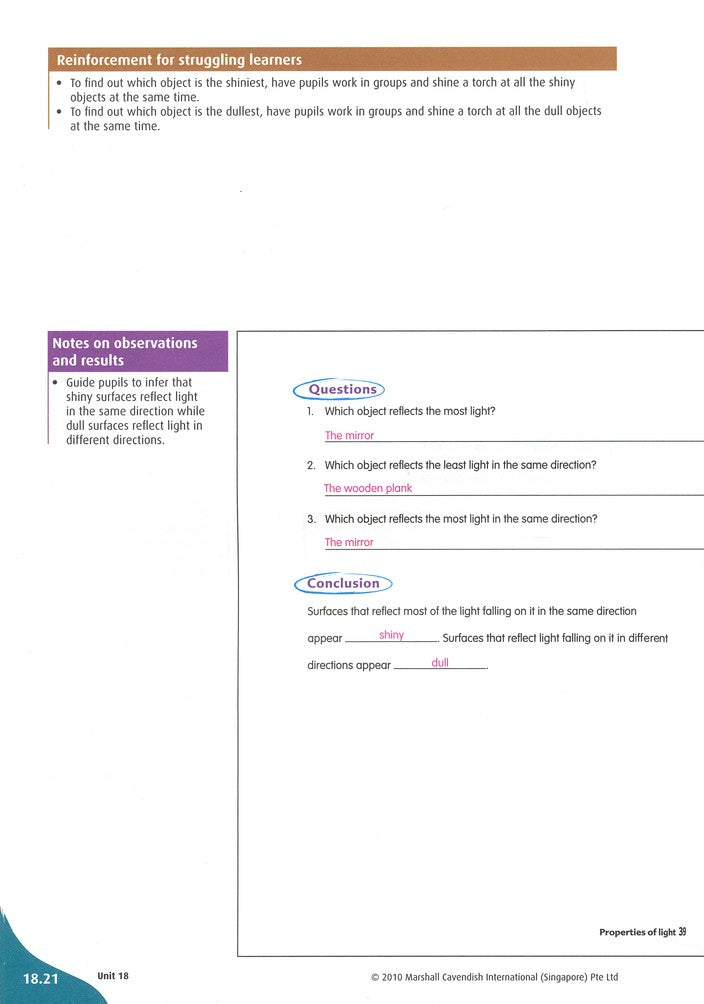 MPH Science International Edition Teacher Guide 4B