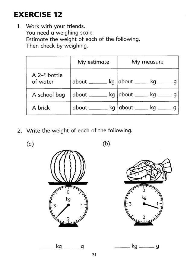 Singapore Math: Primary Math Workbook 3B US Edition