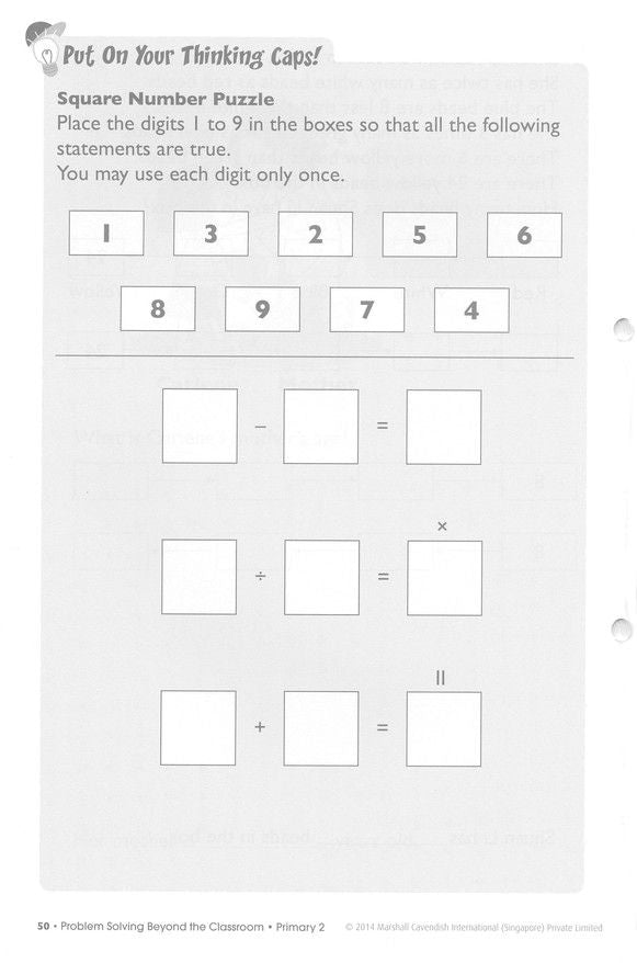 Problem Solving Beyond the Classroom Primary 2