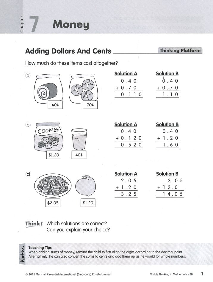 Visible Thinking in Mathematics 3B