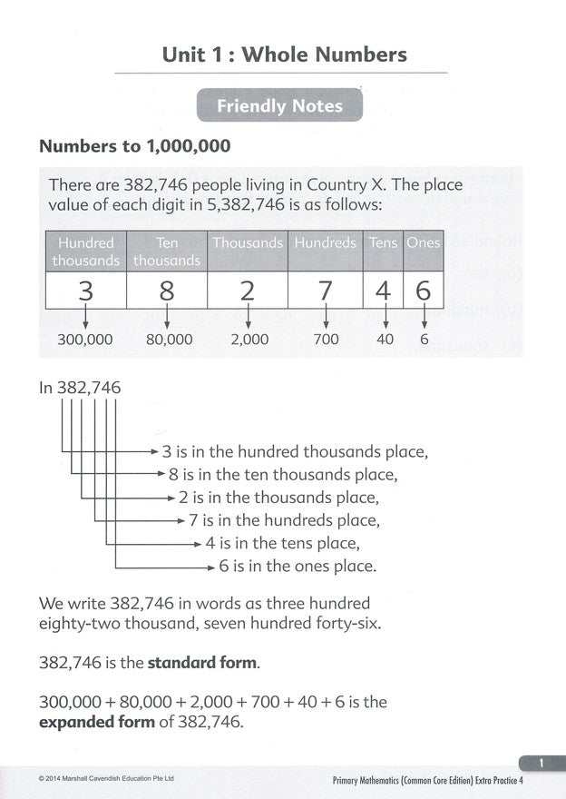 Primary Mathematics Extra Practice 4 Common Core Edition