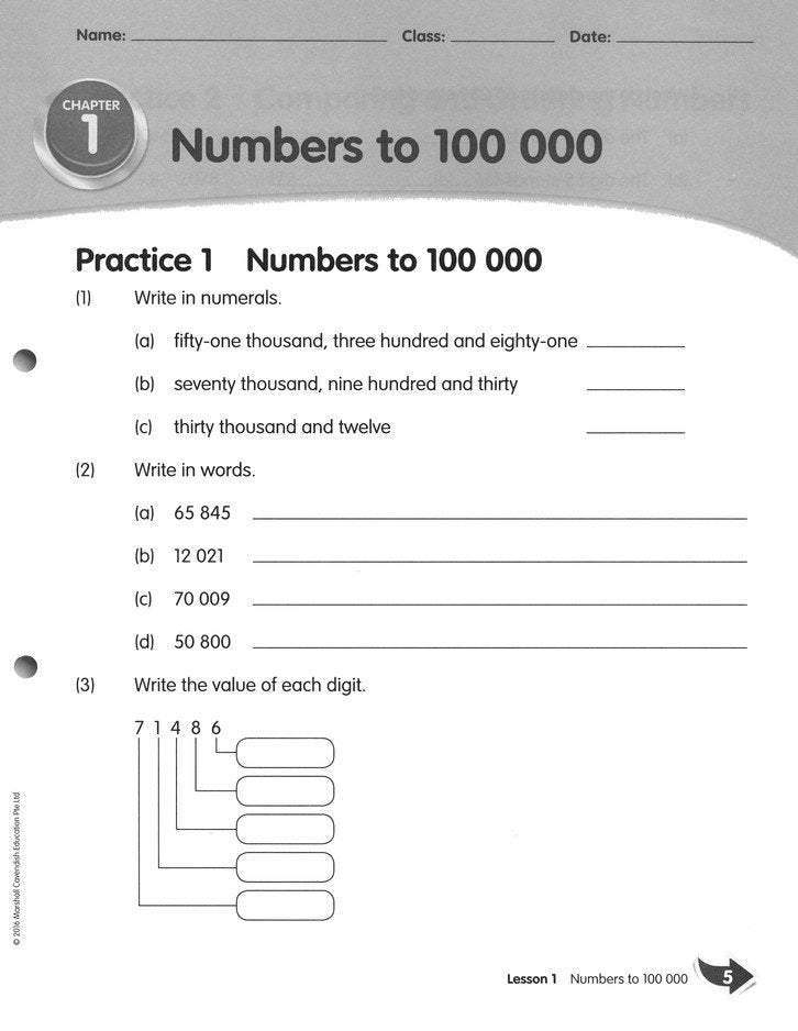 MPH Maths Workbook 4A (3rd Edition)