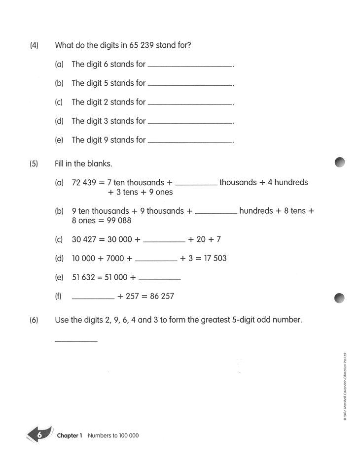 MPH Maths Workbook 4A (3rd Edition)