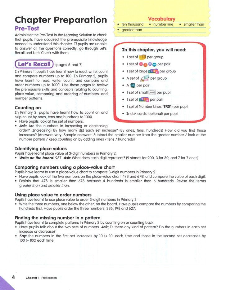 MPH Maths Teacher's Planning Guide P3A (3rd Edition)