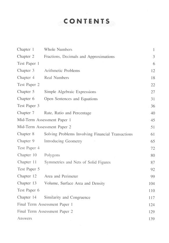 New Elementary Math Workbook 1, Grade 7