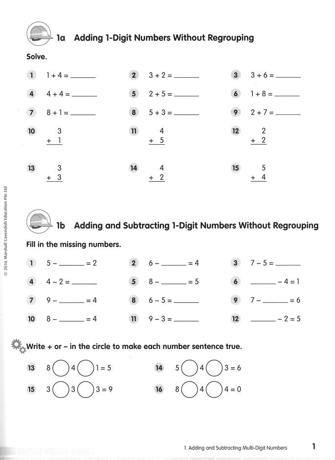 Singapore Math Fact Fluency Grade 4