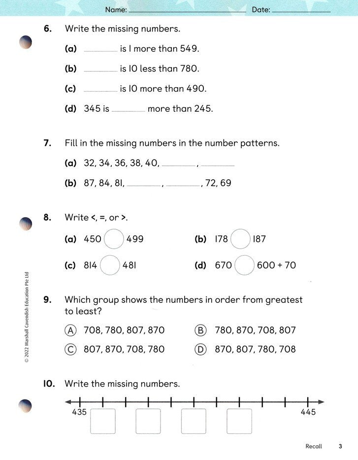 Primary Mathematics 2022 Student Book 3A (Revised Edition)