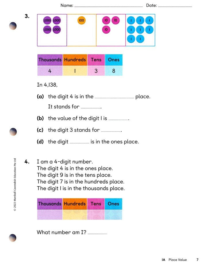 Primary Mathematics 2022 Student Book 3A (Revised Edition)