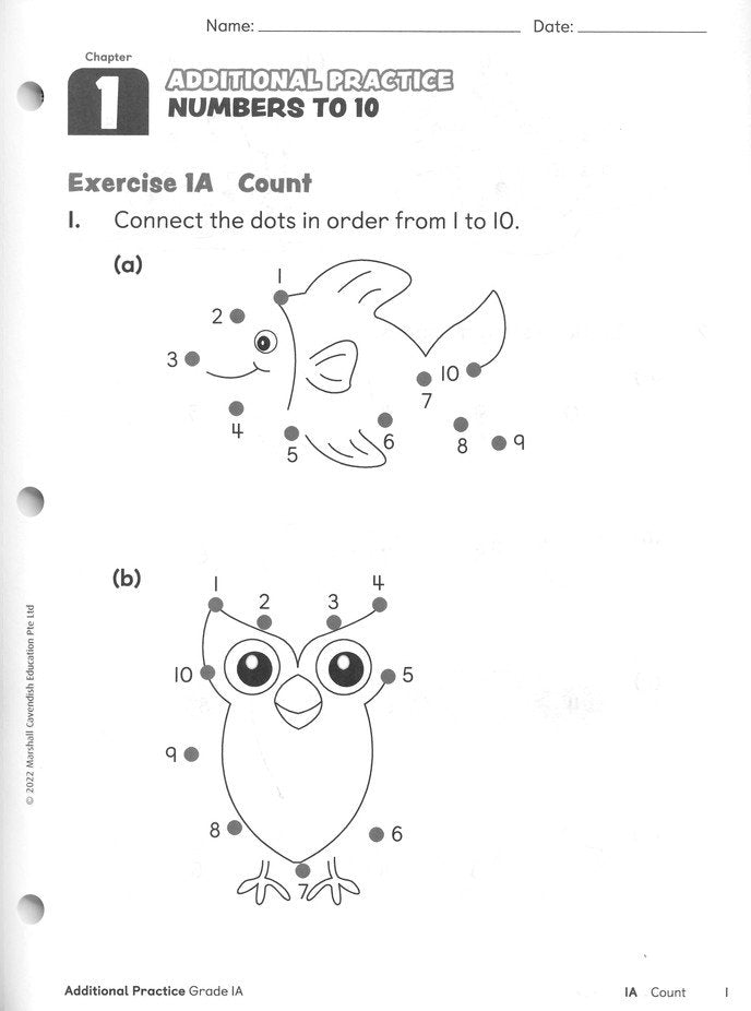 Primary Mathematics 2022 Additional Practice 1A