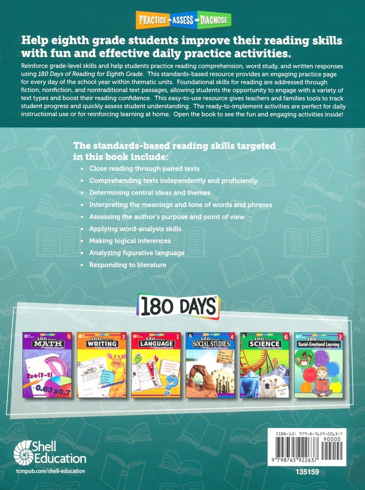 180 Days of Reading for Eighth Grade